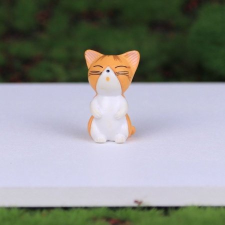 Миниатюрная фигурка "Котик" - Оранжевый - 6